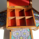 جعبه چای و دمنوش تمام چوب روس