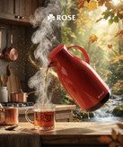 فلاسک چایی داخل شیشه ای