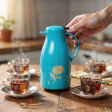 فلاسک چایی داخل شیشه ای